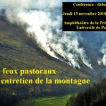 Conférence “feux pastoraux et entretien de la montagne”